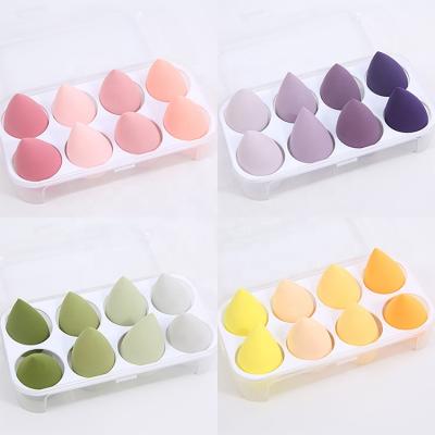 China Soft Feeling Makeup Blender Sponge Set 8 Pieces Foundation Blend Blush Concealer Eye Face Makeup Sponge Set Makeup Tools for sale