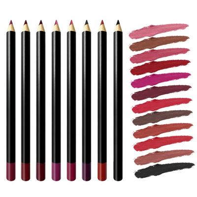 China 20 Colors Waterproof Lipliner Brown Color Lipliner Waterproof Lip Liner Pencil for sale