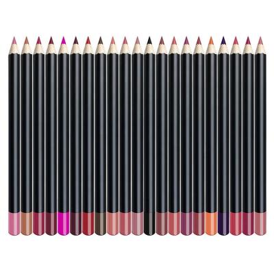 China Private Label Wholesale Waterproof Makeup Lip Liner Matte Lipliner Pencil Long Lasting Smoothly for sale