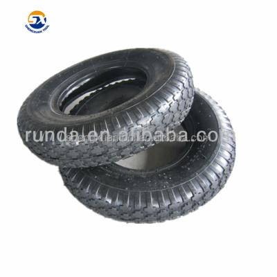 China Quality Long Lasting Diamond Pattern Wheel Barrow Tire 480 for sale