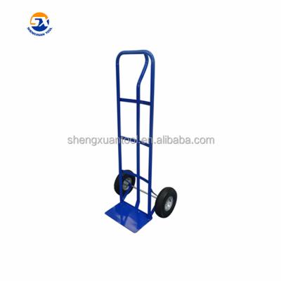 China Durable HT1805 Powder Coating Blue Color Steel Hand Trolley for sale