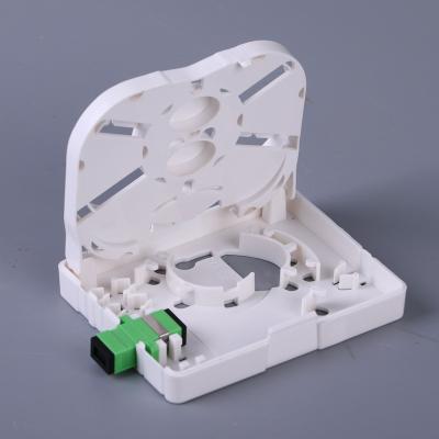 China FTTH And SC APC Fiber Optic Faceplate FTTH Network 86mm Wall Outlet Small Size Lightweight Indoor Type for sale