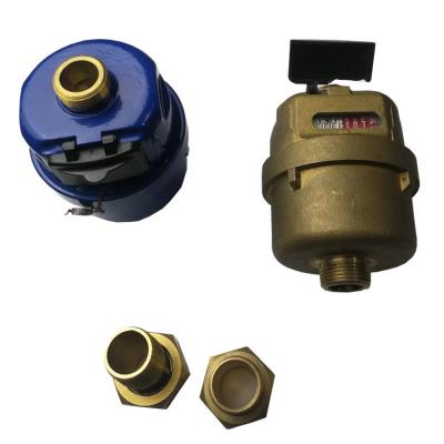 China High Accuracy Rotary Piston Volumetric Brass Water Meter for sale