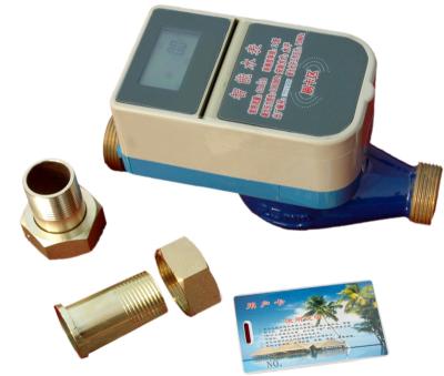 China Hot Selling Brass Smart Water Meter Residential Prepaid Intelligent Water Meter With IC Card 15mm-20mm for sale