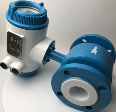 China Field Sewage Measurement Intelligent Low Power Electromagnetic Flow Meter DN50---DN200 for sale