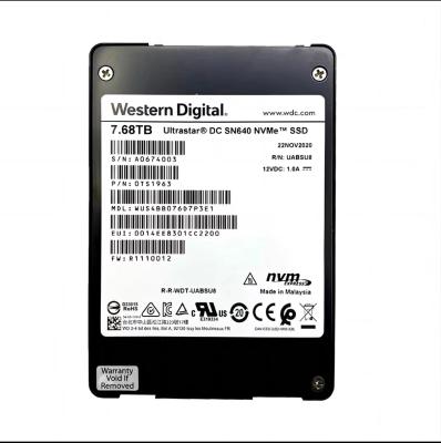 China Western digital SN640 7.68T U.2 SSD and 1.92T M.2 with PCIe3.1*4 for sale