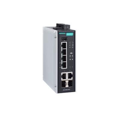 China 4+2G-poort Gigabit PoE+-switches Moxa EDS-P506E-series-switches Layer 2 Managed Switches Te koop