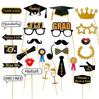 China Amazon Best Selling Graduation Favors 2020 Party Photo Booth Props Graduation Decoration As Picture for sale