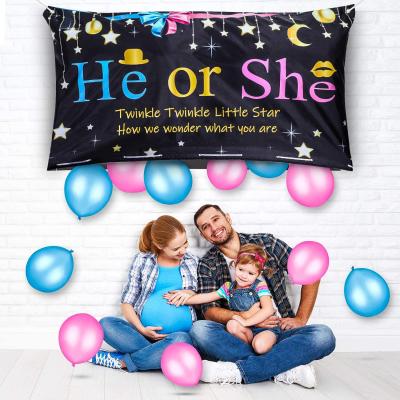 China Baby Shower & Baby Gender Reveal & birthday new product boy or girl baby shower gender reveal balloon drop bag for sale