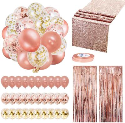 China Baby Shower & Baby Gender Reveal & Amazon Hot Sale 35 Pack Birthday Party Supplies Supplies Rose Gold Balloons Party Decorations for sale