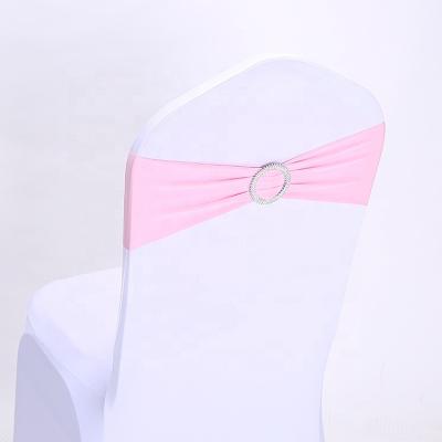 China Simple Wholesale Cheap Strong White Spandex Hotel Party Banquet Wedding Chair Cover Standard Stretch Size for sale