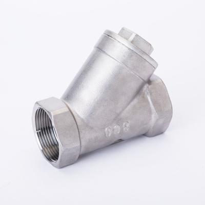 China General Precision Stainless Steel Investment Casting Wax Wire Strainer Y Female Integrated End NPT Dyer 1 1/2