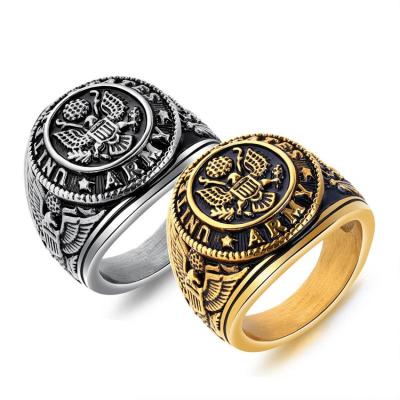 China / Manufacturer Supply Gold Plated Stainless Steel Stainless Steel Jewelry Ring For Man for sale