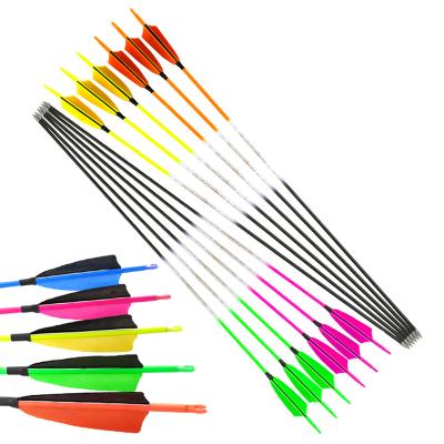 China Hunting Pinals 4.2mm 300-1200 Spine Carbon Arrows For Adults Kids Bow Archery Hunting Practice Colors Shaft for sale