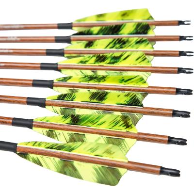 China Hunting Pinals Archery Arrows Carbon Fiber Shaft Spine 300 Hunting Target 400 500 600 For Recurve And Compound Bow Arrow for sale