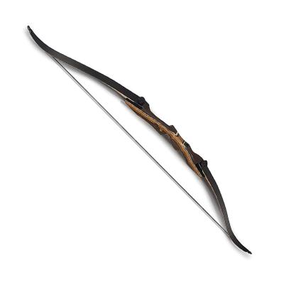 China Hunting 62 Left Right Shooting Target Practice Inches 15-75 Pounds Recurve Bow Grip Down Traditional Bow Hunting Aims Bow for sale