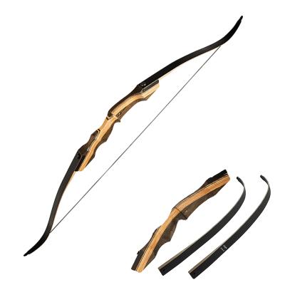 China Hunting Shooting Target Practice 62 Inches LH/RH Recurve Bow Take Down Traditional Bow Hunting 15 20 25 30 35 40 45 50 55 60 65 75 Ibs for sale