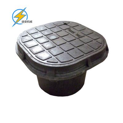 China Earth pit box for lightning protection earthing inspection pit 280*280*180mm Grounding System PVC Or PE for sale