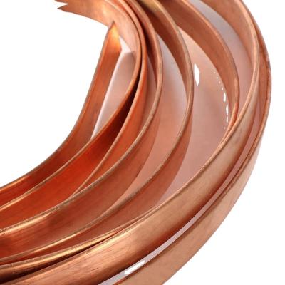 China Grounding copper tape for lightning protection Copper terminal block bus bar Power Distribution for sale