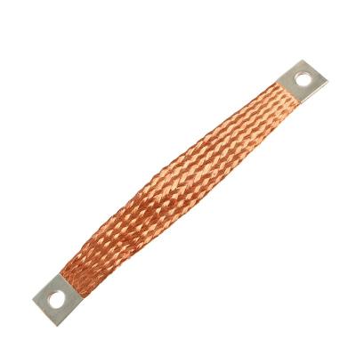 China Copper Earth Grounding Cable braided ground strap price for sale