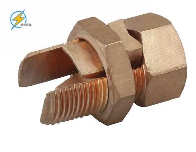 China copper split bolt connector Copper Tape Clamp Hexagonal bolt for sale