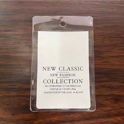 China Disposable PVC Plastic Bag Label General Apparel Label Custom Soft Trademark Clothes Label for sale