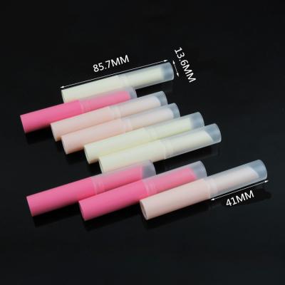 China And New Design Cosmetics Big Neck Lipstick Tube 3 Colors Tube 3 Colors Lip Balm Tube Customized Logo Available Empty Slim Beveled Lip Balm Tube for sale