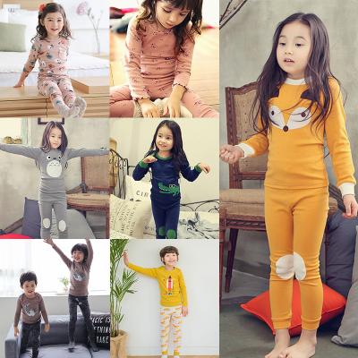 China Cute Baby 2 Pcs Pajamas Set Toddler Sleepwear Sleep Suit Kids Children Pajamas Set Boys Thermal Good Quality Unisex Girls Thermal Soft Cotton for sale