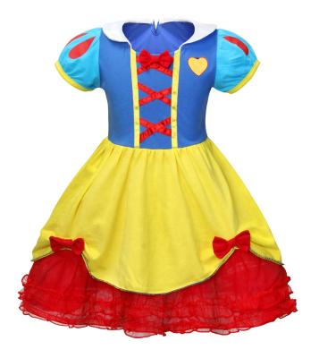 China POLYESTER/Cotton/mesh Kids Girls Snow White Princess Costumes Baby Birthday Dress Halloween Girls Dress for sale