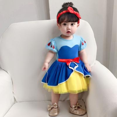 China ECO-FRIENDLY MATERIALS 2 Piece Cute Baby Princess Movie Snow White Costume Dress Baby Toddlers Infant Baby Birthday Party Clothes 2 Pieces for sale