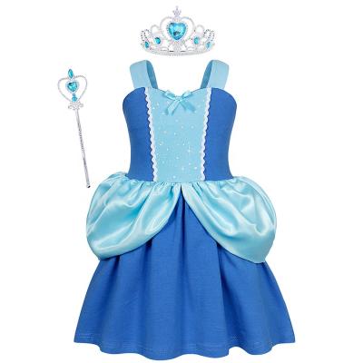 China 2019 New Cinderella 100% Breathable Cotton Babies Casual Outfits Summer Design Clothes Girls Costume for sale