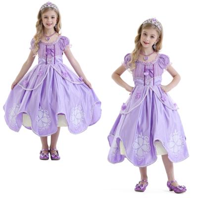 China 2022 Eco-Friendly Materials Sofia Costume Fancy Princess Dress Up Kids Dress Up Party Cosplay Bridesmaids TV And Movie Costumes Halloween Costumes for sale