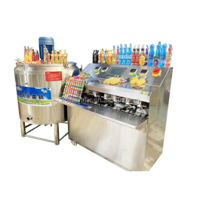 China Beverage Koyo Shape Semi-automatic Special Pouch Filling Sealing Machine With 8 Spout for sale