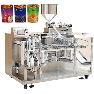 China food fruit juice pouch filling machine/comic bag filling sealing machine/pouch filler milk for sale