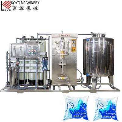 China Beverage Koyo 1000L/H Sachet Water Production Line For New Beginner In Water Business for sale