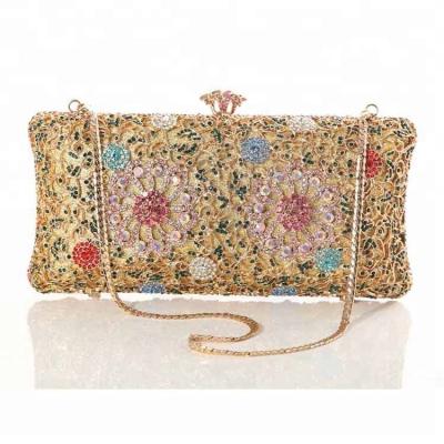 China Wholesale Clutch Classic Elegance Bags 100% Handmade Crystal Stones Clutch Bags Purse For Wedding Party for sale