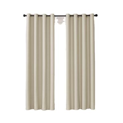 China Luxury Black Modern Blackout Double Layers Curtain Bedroom Home Decoration Flower Pattern Curtains Fabric for sale