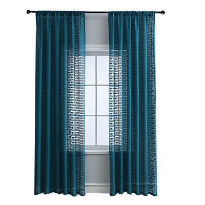 China Blackout Summer Hollow Out Modern Living Room Curtains Home Curtains Bedroom Decoration Curtain For Luxury Living Room for sale