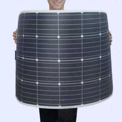 China 100W 110W ETFE Semi Fluctuating Solar Panel Solar Panel Price 158.75mmx158.75mm for sale