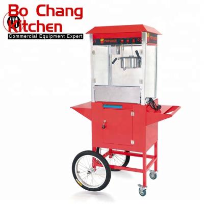 China With Cart Wheels Good Quality Free Flavored Popcorn Making Machine With Cart Wheels Make Popcorn Easy for sale