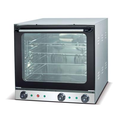 China Easy Operation Commercial 4 Trays Ovens Bakery Equipment Electric Convection Oven With Steam Function for sale