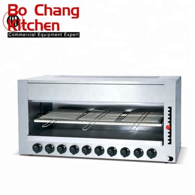 China High Efficiency 20 Hotel Commercial Meat Roasting Kitchen Equipment Gas Infrared Salamander for sale