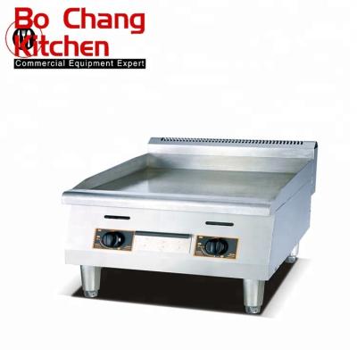 China Gas Ignition Controller Catering Equipment Commercial Stainless Steel Flat Plate 2 Uncoordinated Gas Grill Piezo Griddle for sale