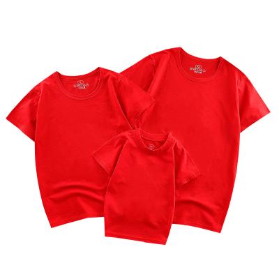 China Wholesale Anti-pilling Kids T-shirts Parent Child Clothing Shorts Sleeve Outdoor Casual Parent-child Gear for sale