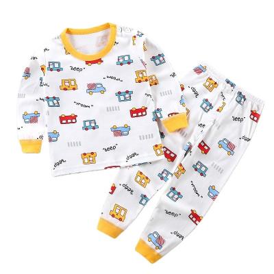 China 2022 Fashion Cartoon Kids Sleepwear Breathable Boy Popular Design Printed Kids Pajamas With 100%Cotton Pajamas for sale