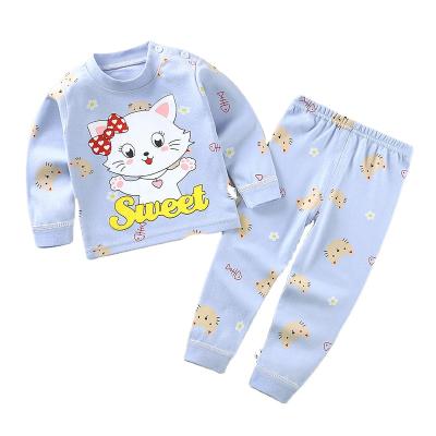 China Wholesale Breathable Pijamas Kids Sleepwear Cotton Pajamas Sets Kids Girl's Clothing Set for sale