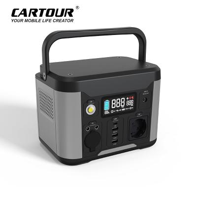 China Power Station 300W 500W Lithium Battery 110 C Type C Portable Backup Outlet AC 220V Solar Generator For Outdoor Camping Hunting Travel for sale