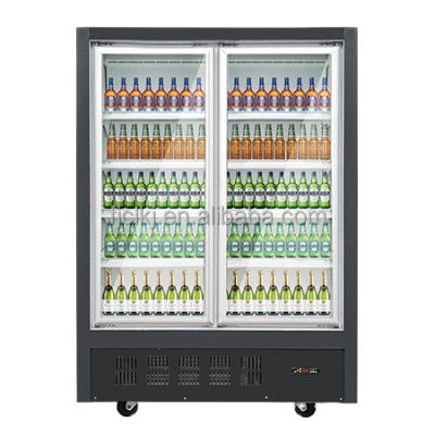 China COMPRESSOR supermarket milk and air fan half-height display cabinet cold drinks integrated cooling refrigerator for sale