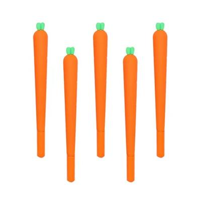 China office & Custom Creative Stationery Personalized Pen Gift Logo Signature Cartoon Carrot Shape for sale