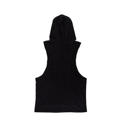 China Custom Sleeveless Black T Shirt 100% Cotton 100% Sleeveless Mens for sale